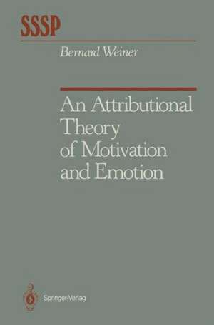 An Attributional Theory of Motivation and Emotion de Bernard Weiner