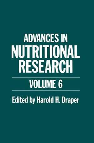 Advances in Nutritional Research de H. Draper