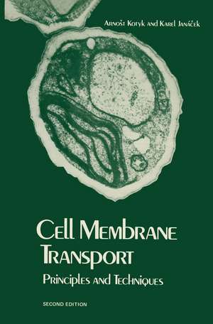 Cell Membrane Transport: Principles and Techniques de Arnost Kotyk