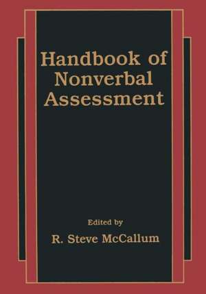 Handbook of Nonverbal Assessment de R. Steve McCallum