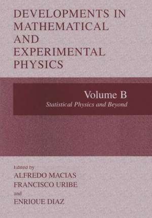 Developments in Mathematical and Experimental Physics: Volume B: Statistical Physics and Beyyond de Alfredo Macias