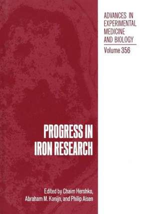 Progress in Iron Research de Chaim Hershko