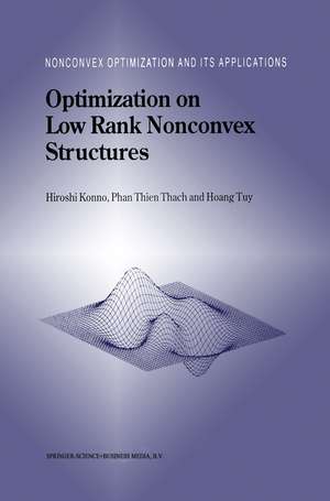 Optimization on Low Rank Nonconvex Structures de Hiroshi Konno