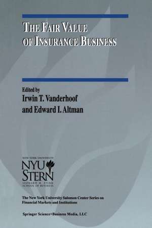 The Fair Value of Insurance Business de Irwin T. Vanderhoof