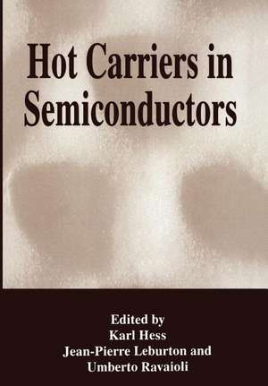 Hot Carriers in Semiconductors de Karl Hess