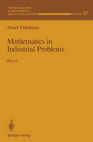 Mathematics in Industrial Problems: Part 6 de Avner Friedman