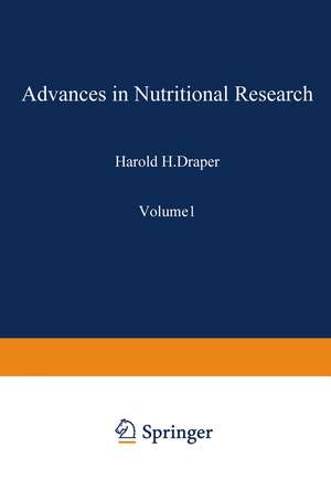 Advances in Nutritional Research de H. Draper