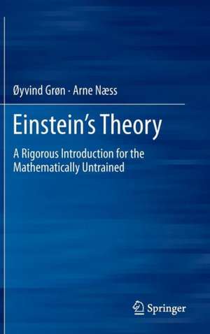 Einstein's Theory: A Rigorous Introduction for the Mathematically Untrained de Øyvind Grøn