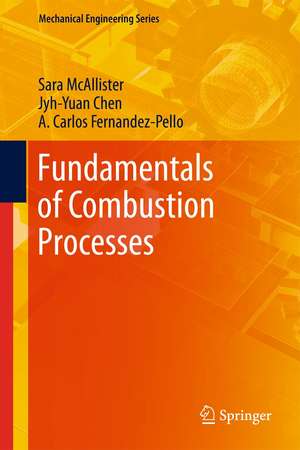 Fundamentals of Combustion Processes de Sara McAllister