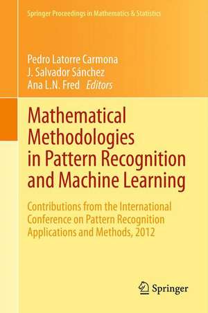 Mathematical Methodologies in Pattern Recognition and Machine Learning: Contributions from the International Conference on Pattern Recognition Applications and Methods, 2012 de Pedro Latorre Carmona