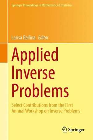 Applied Inverse Problems: Select Contributions from the First Annual Workshop on Inverse Problems de Larisa Beilina