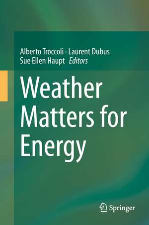 Weather Matters for Energy de Alberto Troccoli