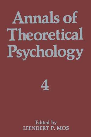 Annals of Theoretical Psychology de Leendert P. Mos