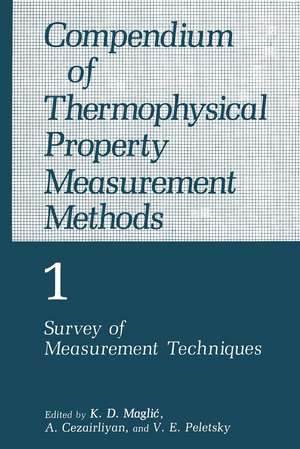 Compendium of Thermophysical Property Measurement Methods: Volume 1 Survey of Measurement Techniques de A. Cezairliyan