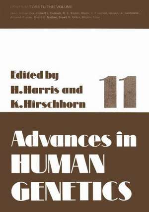 Advances in Human Genetics 11 de Harry Harris