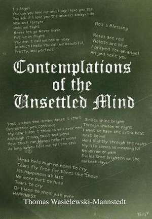 Contemplations of the Unsettled Mind de Thomas Wasielewski-Mannstedt