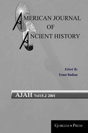 American Journal of Ancient History 15.2 de Ernst Badian