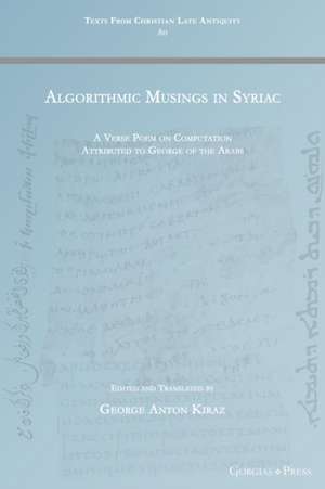 Algorithmic Musings in Syriac de George Anton Kiraz