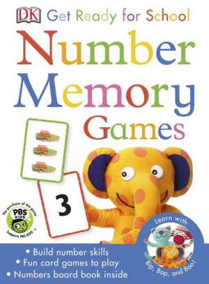 Bip, Bop, and Boo Get Ready for School Games: Number Memory de DK Publishing