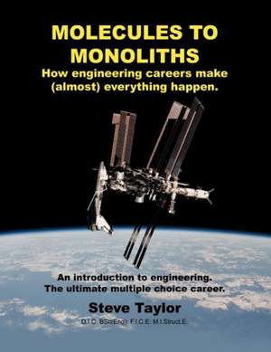 Molecules to Monoliths How Engineering Careers Make (Almost) Everything Happen. de Steve Taylor D. I. C. Bsc(eng)