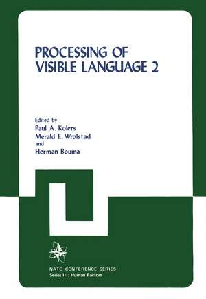 Processing of Visible Language de Paul A. Kolers