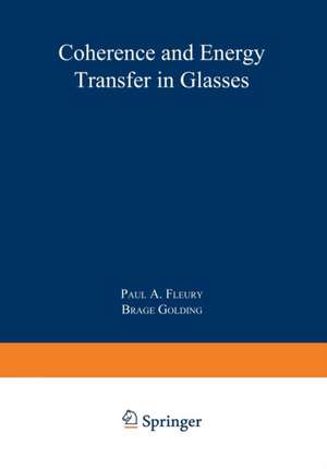 Coherence and Energy Transfer in Glasses de Brage Golding