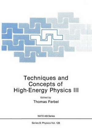 Techniques and Concepts of High-Energy Physics III de Thomas Ferbel