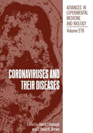 Coronaviruses and their Diseases de David Cavanagh