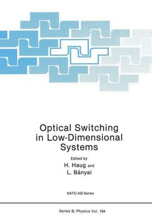 Optical Switching in Low-Dimensional Systems de Hartmut Haug