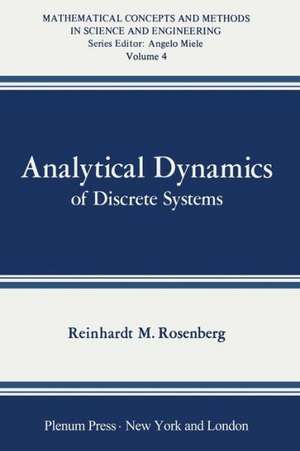 Analytical Dynamics of Discrete Systems de R. Rosenberg