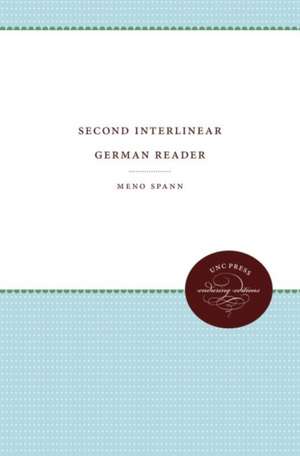 Second Interlinear German Reader de Meno Spann