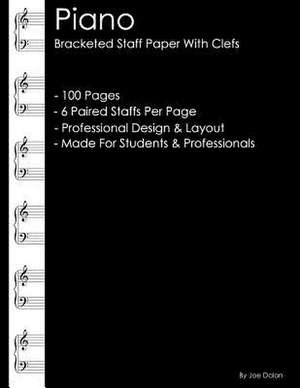 Piano - Bracketed Staff Paper with Clefs de Joe Dolan