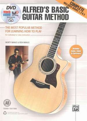 Alfred's Basic Guitar Method, Complete: The Most Popular Method for Learning How to Play, Book, DVD & Online Audio, Video & Software de Morty Manus