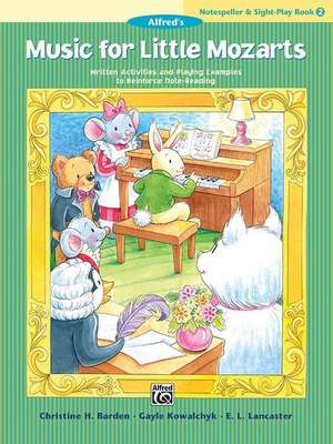 Music for Little Mozarts Notespeller & Sight-Play Book, Bk 2 de Christine H Barden