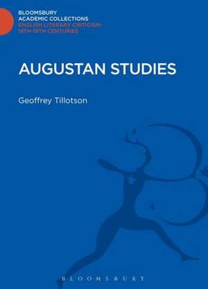 Augustan Studies de Geoffrey Tillotson