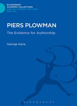 Piers Plowman: The Evidence for Authorship de George Kane