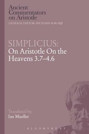 Simplicius: On Aristotle On the Heavens 3.7-4.6 de Simplicius