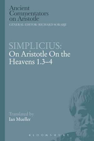 Simplicius: On Aristotle On the Heavens 1.3-4 de Simplicius