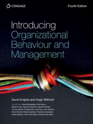 Introducing Organizational Behaviour and Management de David Knights