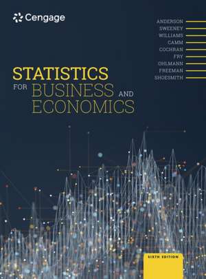 Anderson, D: Statistics for Business and Economics de Eddie (University of BuckinghamUK) Shoesmith