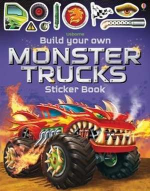 Build Your Own Monster Trucks Sticker Book de Simon Tudhope