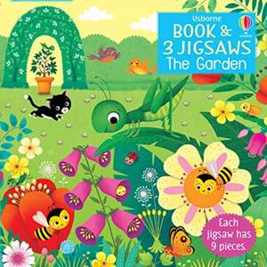 Usborne Book and 3 Jigsaws: The Garden de Sam Taplin