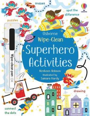 Wipe-Clean Superhero Activities de Kirsteen Robson