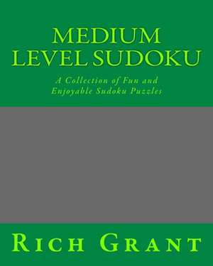 Medium Level Sudoku de Rich Grant