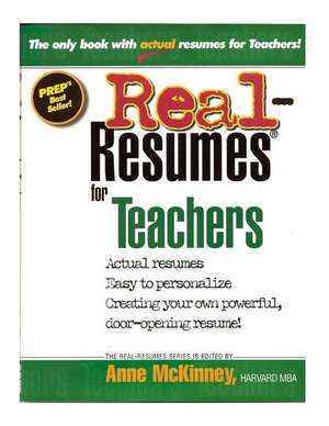 Real-Resumes for Teachers de Anne McKinney