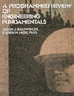 A Programmed Review Of Engineering Fundamentals de Baldwin