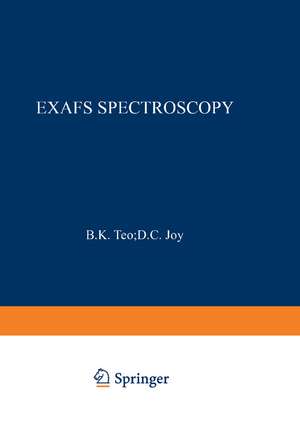 EXAFS Spectroscopy: Techniques and Applications de B. K. Teo