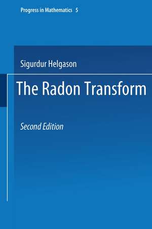 The Radon Transform de Sigurdur Helgason