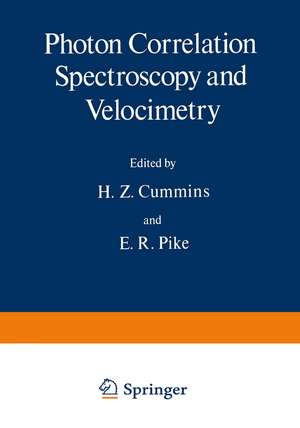 Photon Correlation Spectroscopy and Velocimetry de H. Cummins