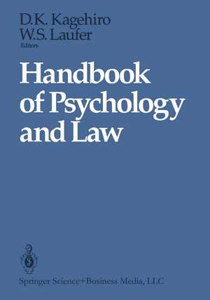 Handbook of Psychology and Law de Dorothy K. Kagehiro